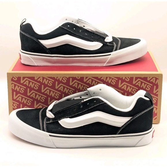 Vans Other - Vans Knu Skool Size Mens 13 Skate Board Black/True White Classic VN0009QC6BT